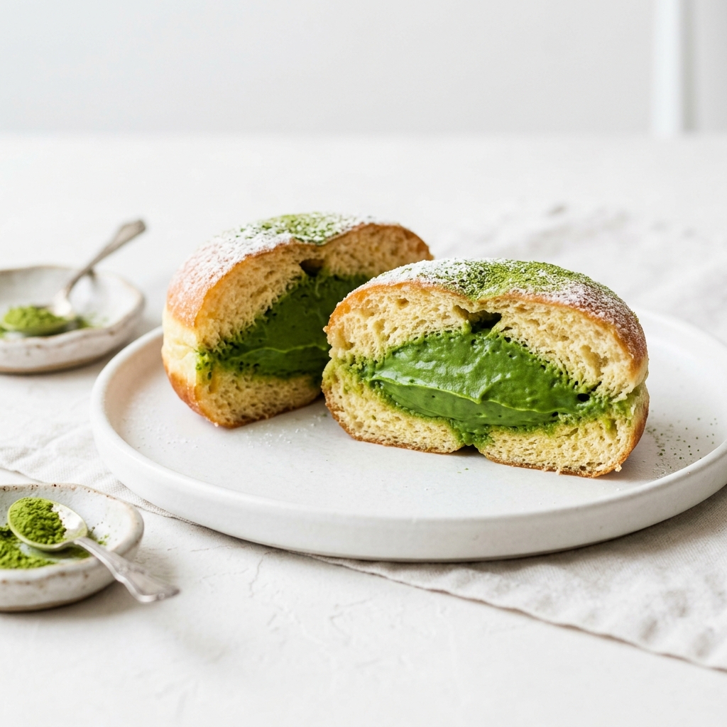 Matcha Donut Cross Section